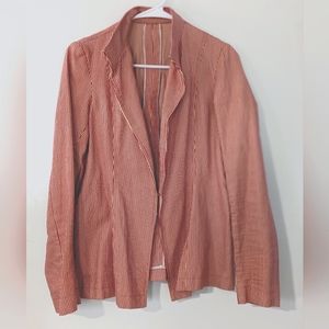 Small vintage red and white striped blazer (handmade?!)